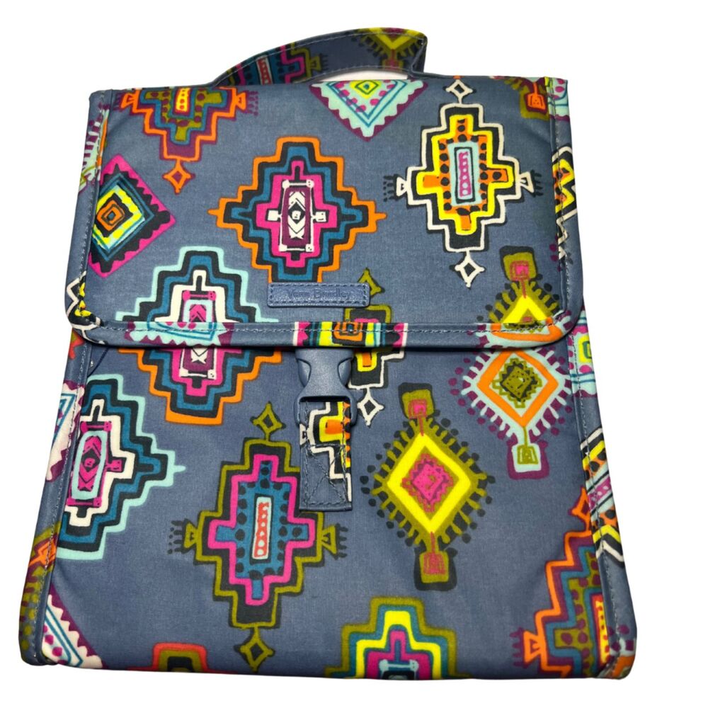 Vera Bradley Waterproof Lunch Sack Bag Painted Medallions Retired Pattern EUC